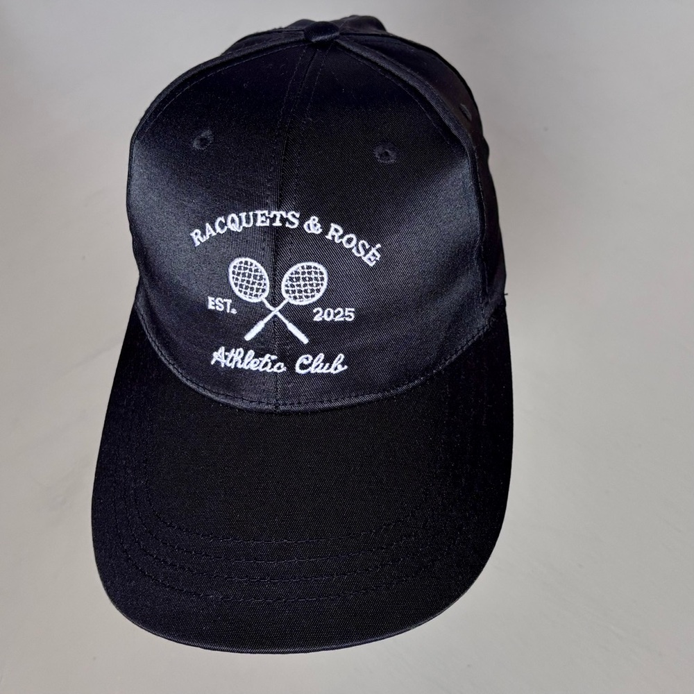 GERTREX Embroidered Stitching Racquets & Rosé Athletic Club Hat Ball Cap - Picture 2 of 8